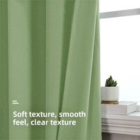 Rideaux occultants Jianju 210g en polyester couleur unie haute précision, style moderne pour salon - En stock, vente en gros, tringle incluse