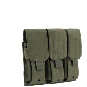 Portacargador Táctico Triple con Correas para Deportes, Funda Abierta Transpirable de Ajuste Universal, Diseño Multicalibre OEM - Product Image 1