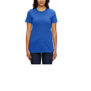 T-shirts slim en coton de haute qualité pour femmes T-shirt d'hiver avec logo personnalisé brodé court solide fournisseur direct du Bangladesh - Product Image 2