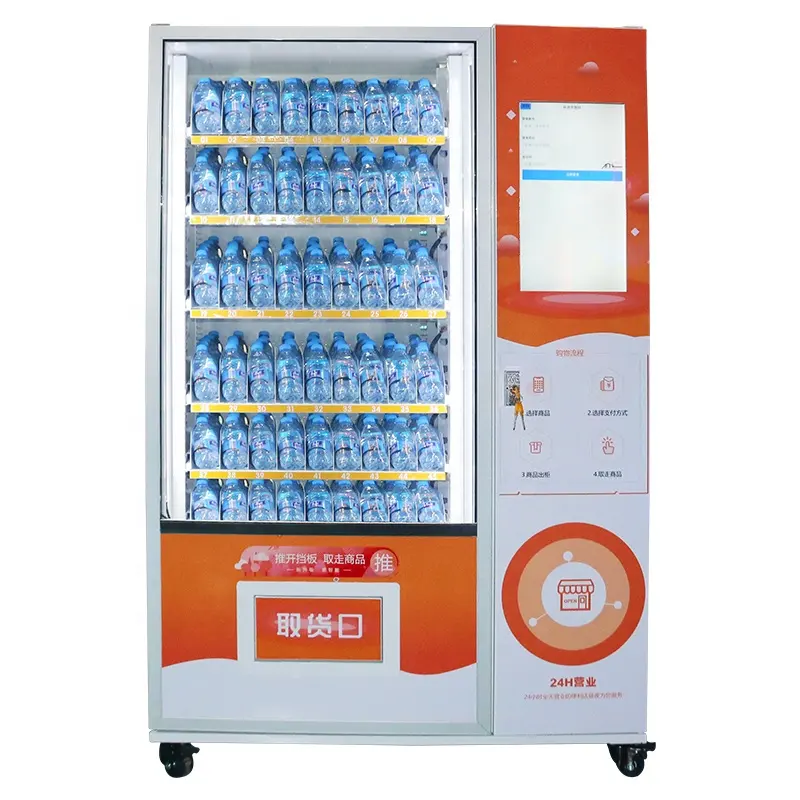 Máquina Expendedora de productos pequeños, máquina expendedora de alimentos saludables con pantallas