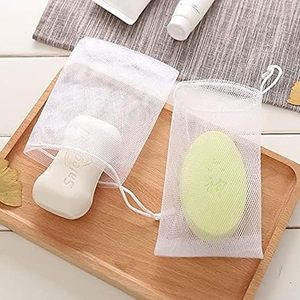 Éponge Loofah Nettoyante Visage, Nettoyant Facial Exfoliant, Filet à Savon Moussant, Réducteur de Déchets, pour Mousse Hydratante Visage Effet Guimauve - Product Image 1