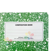 100 Blatt genähtes Notizbuch mit gesprenkeltem Einband, Schüler-Übungsheft, kundenspezifischer OEM-Druck, Schulbedarf