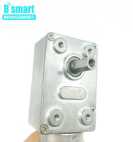 BringSmart JGY-370 12 V Moteur À COURANT CONTINU 6V Micro Moteur à Engrenages À Vis Sans Fin Inverse Couple Élevé Réducteur autobloquant 12 Volts Moteur 24V Moteur Électrique