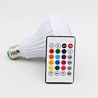 Haut-parleur d'ampoule de Bluetooth LED de musique intelligente RVB sans fil de produits chauds