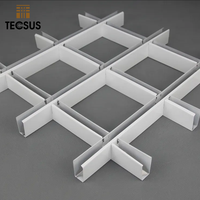 Plafonnier métallique en aluminium respectueux de l'environnement, 600x600, 10 pièces, plafond, respectueux de l'environnement