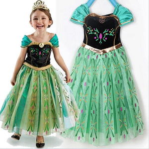 Disfraz de Princesa Elsa <span class=keywords><strong>Anna</strong></span> de Frozen para Niñas, Vestido de Lujo para Disfraz de Halloween, Cosplay, Fiesta de Cumpleaños - Product Image 3