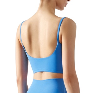 Donne ragazze Beauty U Back Stretch Soft Active Workout canotte imbottite ad asciugatura rapida - Product Image 1