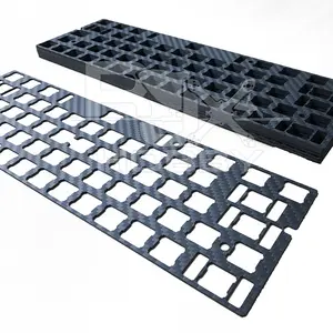 RJX Custom Full Carbon Fiber tastiera meccanica piastra 3k Twill Weave matte Keyboard Switch Plates Kit