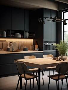 Customized High-End <b>Light</b> Luxury Solid Wood Storage Combination <b>Cabinet</b> Integrated Household Kitchen Furniture - Product Image 4