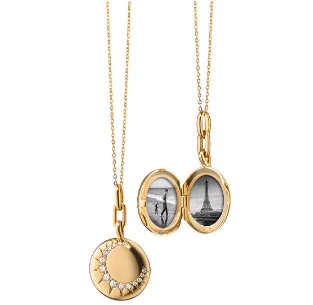 Collana con medaglione per ragazze e donne in oro 18K con medaglione per foto con catenina regalo personalizzato con collane con immagine di cuore d'amore