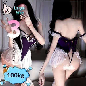 Lingerie Ukuran Besar, Gaun Renda Prancis, Membuat Payudara Kecil Terlihat Lebih Besar, Seksi dan Memikat, Bodysuit yang Mengecilkan Pinggang - Product Image 2