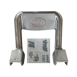 Accesorios para Automóviles JOESHIER 4x4, Estribos Laterales Universales de Aluminio con Recubrimiento de Polvo Negro, Antideslizantes, Pedales de Barra Lateral Plateados - Product Image 3