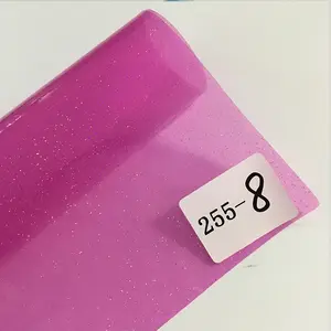 0.5mm Waterproof Soft Transparent Multicolored Plastic PVC Glitter Film Sheet/Rolls For Packing And Book Cover