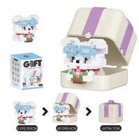 SAMLOK Blocs de construction créatifs en plastique ABS, animaux de compagnie mignons, échelle 1:32, coffret cadeau, 217-362 pièces, pour enfants de 5 à 7 ans, nouvelle arrivée 2025