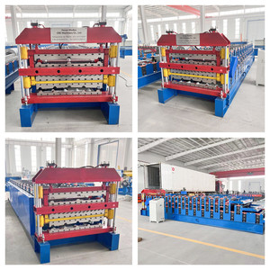 PPGI Sheet Roof Roll Forming Machine Roofing Panel Rolling Forming Machine Three Layer <b>Metal</b> Roll Forming Machine - Product Image 3