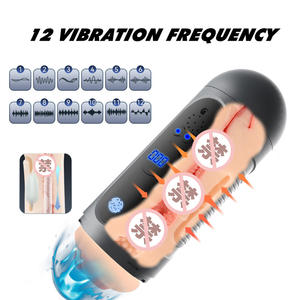 <span class=keywords><strong>Empreinte</strong></span> digitale et détection tactile avion tasse électrique automatique Intelligent mâle masturbateur Double tête Sex Toy - Product Image 6