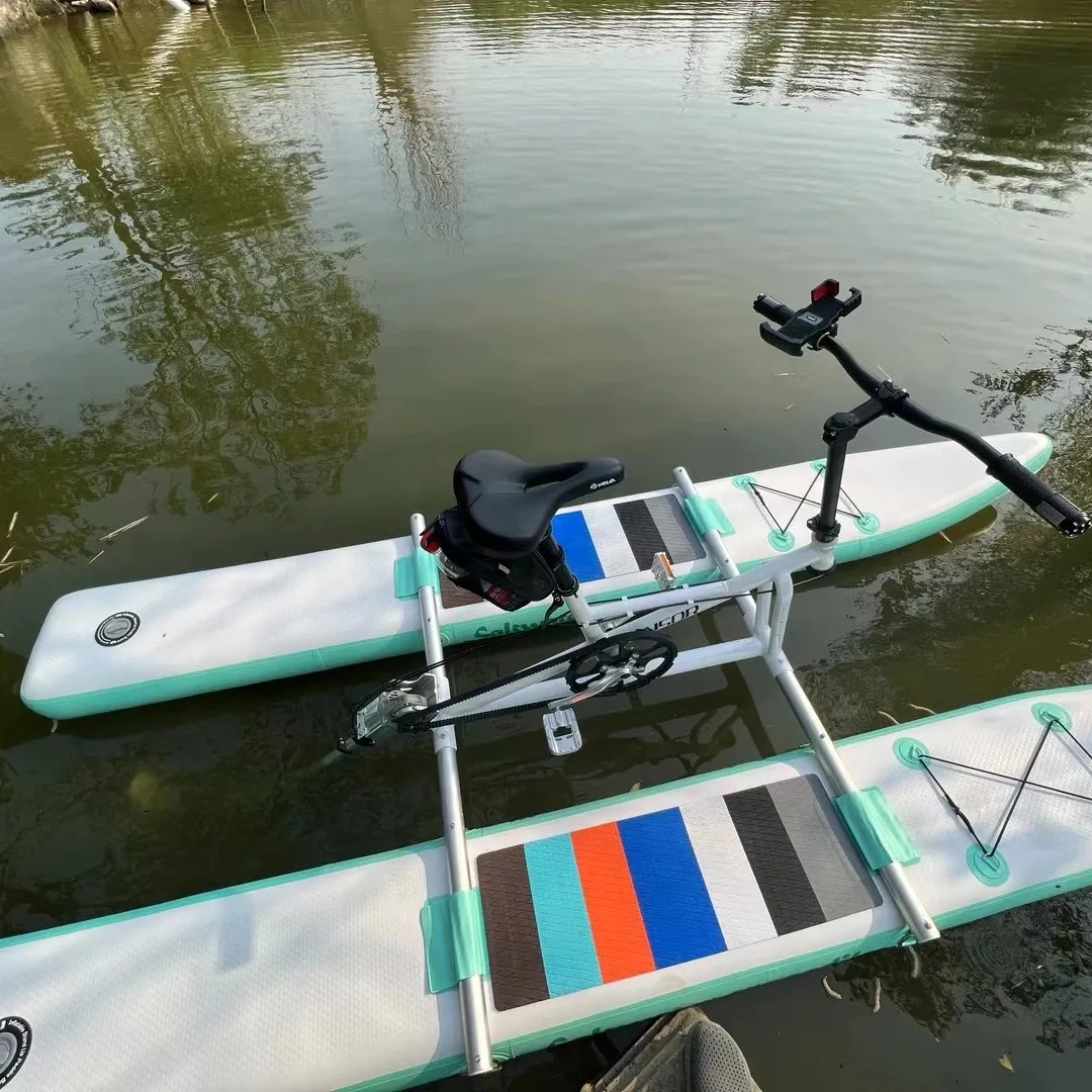 Passen Sie aufblasbares Touring Kayaks Sea Pedal Fahrrad boot Sup-Water Bike für Wasser unterhaltung an