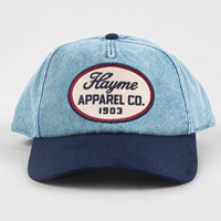 Gorra de Béisbol Vintage Lavada de 5 Paneles con Visera Curva y Hebilla Ajustable, Logotipo Bordado Personalizado