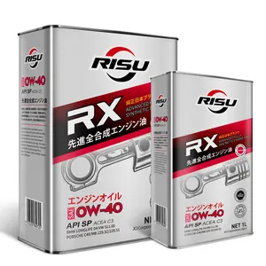 Aceite Lubricante sintético de alto rendimiento RISU SAE 0W40, aceite de motor respetuoso con el medio ambiente para aceite de motor automotriz 4L