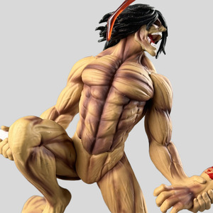 Wholesale 29cm Japanese Anime Figures Eren Jaeger PVC Figure <b>Statue</b> Cartoon Model Ornament - Product Image 6