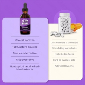 Gotas Líquidas de Marca Privada OEM/ODM, Gotas Líquidas para Dormir de Marca Privada, Gotas Líquidas de Vitaminas Sin Azúcar para Dormir Bien - Product Image 3