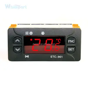 ETC-961 dijital termostat siyah renk bağımsız renk kutusu ambalaj plastik akıllı termostat soğutma parçaları yedek