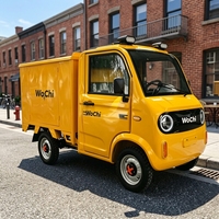 Les camionnettes électriques chinoises de haute qualité sont utilisées pour la livraison express de colis et le transport logistique.