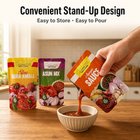 Sachets Doypack pour sauces et plats préparés, résistants à la chaleur et bouillables, pour Ketchup et Curry