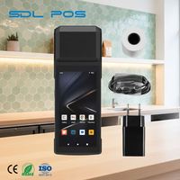 Escáner de Códigos de Barras 2D Rápido, Impresora Térmica de Recibos para Clientes, Impresora POS para Comida para Llevar, Pantalla HD Clara, Sdlpos