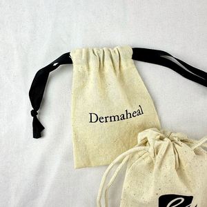 Customized Low MOQ Small <b>Drawstring</b> <b>Pouch</b> Reusable Pure Cotton <b>Drawstring</b> <b>Pouch</b> Natural Color Cotton Gift Bag With Logo Printing - Product Image 6
