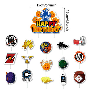 Kit <span class=keywords><strong>de</strong></span> Decoración para Fiesta <span class=keywords><strong>de</strong></span> Cumpleaños con Temática <span class=keywords><strong>de</strong></span> Dragón <span class=keywords><strong>Ball</strong></span>, con Pancartas, Adornos para Pastel, Globos, Decoración Fácil <span class=keywords><strong>de</strong></span> Hacer para Fiestas <span class=keywords><strong>de</strong></span> Niños - Product Image 6