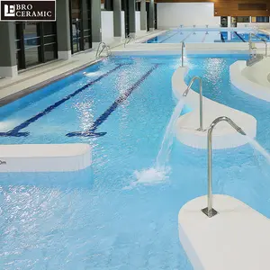 Norme internationale en céramique anti-dérapant piscine tuile de terrasse extérieure et intérieure planchers 240x115mm