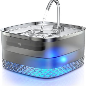 Fuente de agua inteligente recargable para mascotas, para gatos y perros, con agua circulante automática, plástico transparente, alimentada por USB - Product Image 3