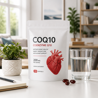 Acentiallabs 200mg Coenzyme Q10 (Ubiquinone) Capsules molles 120 unités Complément alimentaire Soutien antioxydant pour la santé cardiaque