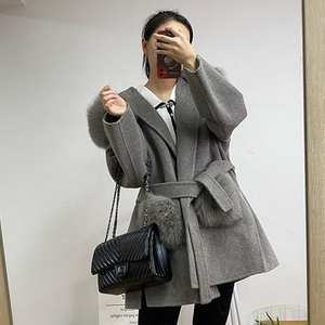 <strong>Winter</strong> Cashmere <strong>Coat</strong> <strong>for</strong> <strong>Women</strong> Wool Soft fox Fur Overcoat <strong>Cheap</strong> Price Fur Fashion Lady Pullover <strong>Coat</strong> - Product Image 5