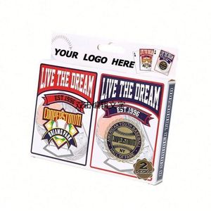 Advertising <b>Playing</b> Double Deck Set, Printed Logo Poker <b>Cards</b> for Promotional Gifts, Casino Events and Brand Marketing - Product Image 2