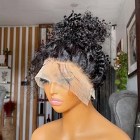 Parrucca Frontale HD Pre-Piumata Hellohair, Capelli Veri Grezzi, Parrucche Frontali 360 Lace con Onde Acqua per Donne Nere