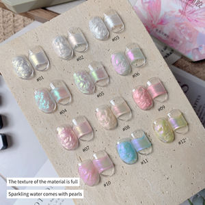 12 Farben Dreamy Texture Nagellack <span class=keywords><strong>Gel</strong></span> Keine Notwendigkeit zu waschen Aurora Silk Hochglanz Textur Styling <span class=keywords><strong>Gel</strong></span> Polish - Product Image 5