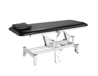 Table de Massage Électrique de Luxe Moderne en Métal Noir pour Salon de Beauté, Soins du Visage et Cosmétiques, Réglable en Hauteur, pour Salon, Hôtel