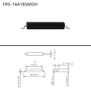 Capteur Reed SMD moulé normalement ouvert 10W 100V 0.5A, bornes SMT plaquées or 14x18mm, en bobine, 35VDC pour systèmes de contrôle - Product Image 2