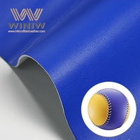 Tissu de volley-ball synthétique en simili cuir souple en microfibre de haute qualité PU imperméable écologique 1.0-2.0mm d'épaisseur pour le football