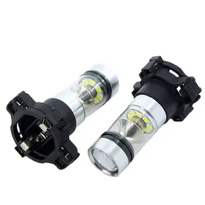 Bombillas LED para intermitente delantero, luz blanca, ámbar, amarilla, PY24W, 100W, sin hiperflash, PH24WY, PY24W