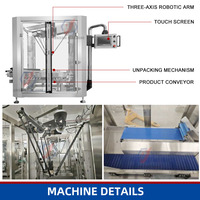 Machine d'emballage automatique de canettes de bière avec bras manipulateur robotisé pour cartonnage en carton ondulé
