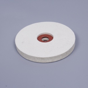 Almohadilla de pulido de fieltro de lana de alta dureza con conector roscado para amoladora rotativa - Product Image 4