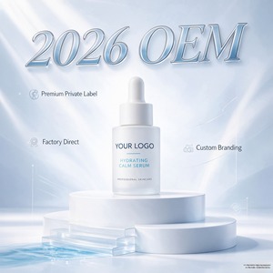 Hydrating Calm Serum Facial Skincare Essence OEM ODM Private Label <b>Dropper</b> <b>Bottle</b> for Daily Care - Product Image 2