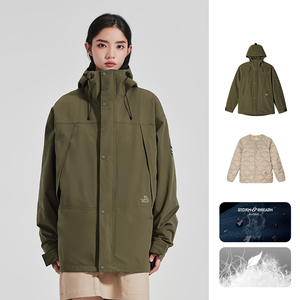 PELLIOT 3 en 1 650 Doublure en Duvet d'Oie Grande Taille <span class=keywords><strong>Randonnée</strong></span> Extérieur Hiver Homme et <span class=keywords><strong>Femme</strong></span> Veste Imperméable Manteaux - Product Image 4