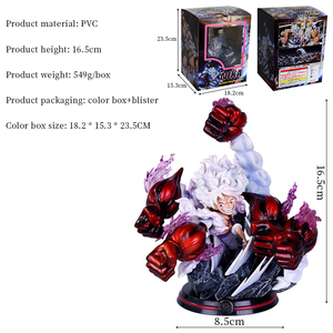 16.5CM PVC Figurines Collection Série Résonance 3 Styles Multi Fist Gear 5 Nika <span class=keywords><strong>Combat</strong></span> Posture Ones Pieced Luffy <span class=keywords><strong>Anime</strong></span> - Product Image 3