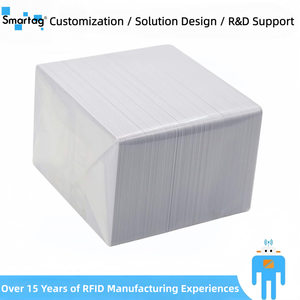 Carte RFID UHF <span class=keywords><strong>Smartag</strong></span> 860-960 MHz Alien U8, étiquette PVC intelligente à faible coût, mini-étiquette ISO18600-6c étanche pour contrôle d'accès - Product Image 1