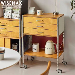 WISEMAX <strong>FURNITURE</strong> New Arrival Living Room <strong>Furniture</strong> Wooden Metal Frame Storage Sideboard with Drawers Moveable Cabinet <strong>for</strong> <strong>Home</strong> - Product Image 5
