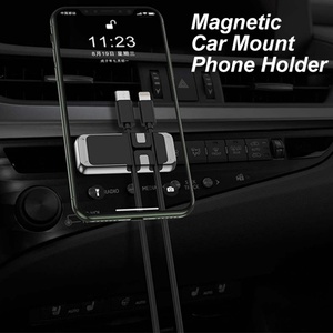 Leadingplus Hot Sale Custom Logo Unique Cable Clip Design Magnetic Car Phone Holder Mini <b>Mount</b> - Product Image 2